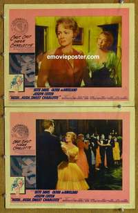 h154 HUSH HUSH SWEET CHARLOTTE 2 movie lobby cards '65 Bette Davis