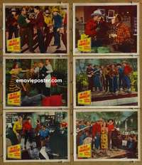 h932 IN OLD AMARILLO 6 movie lobby cards '51 Roy Rogers in Texas!