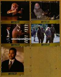 h797 INSTINCT 5 movie lobby cards '99 Anthony Hopkins, Gooding Jr.