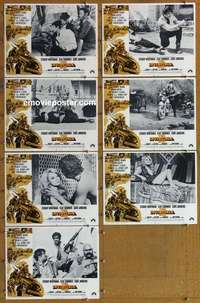 j110 INVINCIBLE SIX 7 movie lobby cards '68 wild Iranian Bandits!