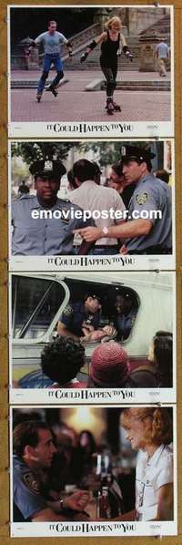 h638 IT COULD HAPPEN TO YOU 4 movie lobby cards '94 Nicolas Cage