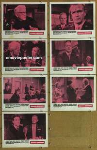 j113 JUDGMENT AT NUREMBERG 7 movie lobby cards '61 Burt Lancaster