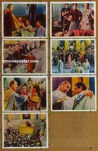 j114 JULIUS CAESAR 7 movie lobby cards R60s Marlon Brando, James Mason