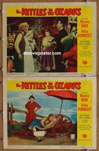 h177 KETTLES IN THE OZARKS 2 movie lobby cards '56 Marjorie Main