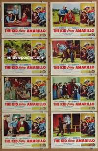 j292 KID FROM AMARILLO 8 movie lobby cards '51 Durango Kid, Texas!