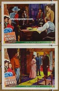 h179 KID FROM TEXAS 2 movie lobby cards '49 Audie Murphy, Gale Storm