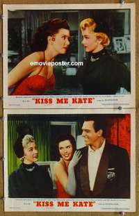 h184 KISS ME KATE 2 movie lobby cards '53 Kathryn Grayson, Keel