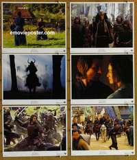 h942 LAST SAMURAI 6 Spanish/US movie lobby cards '03 Tom Cruise