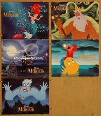 h804 LITTLE MERMAID 5 movie lobby cards R98 Ariel and the cast, Disney!