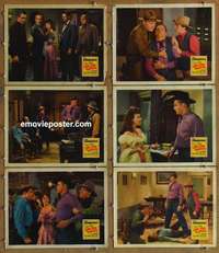 h946 LONE STAR RANGER 6 movie lobby cards '41 Zane Grey, Texas Rangers