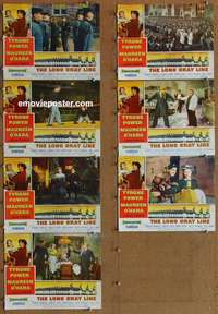 j123 LONG GRAY LINE 7 movie lobby cards '54 Tyrone Power, Maureen O'Hara
