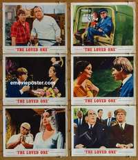 h947 LOVED ONE 6 movie lobby cards '65 classic black comedy, Winters