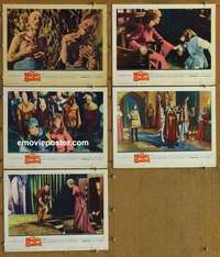 h810 MAGIC SWORD 5 movie lobby cards '61 Basil Rathbone, fantasy!