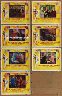 j126 MAGNIFICENT YANKEE 7 movie lobby cards '51 Louis Calhern, Harding