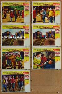 j128 MAN FROM THE ALAMO 7 movie lobby cards '53 Bud Boetticher, Ford