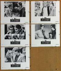 h814 MANHATTAN 5 movie lobby cards '79 Woody Allen, Hemingway