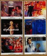 h950 MARS ATTACKS 6 Spanish/US movie lobby cards '96 Nicholson, Burton