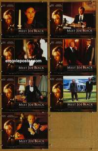 j136 MEET JOE BLACK 7 movie lobby cards '98 Brad Pitt, Anthony Hopkins