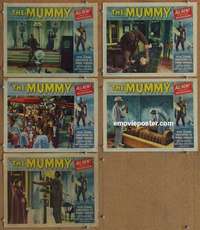 h823 MUMMY 5 movie lobby cards '59 Peter Cushing, Christopher Lee