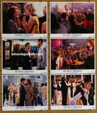 h956 MY BEST FRIEND'S WEDDING 6 movie lobby cards '97 Roberts, Diaz