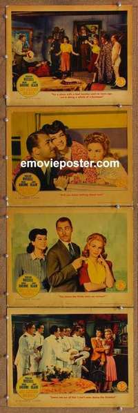 h660 MY SISTER EILEEN 4 movie lobby cards '42 Rosalind Russell