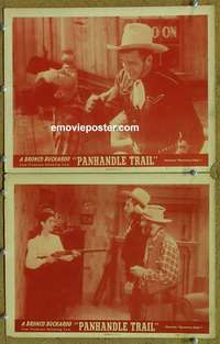 h226 MYSTERIOUS RIDER 2 movie lobby cards R40s Panhandle Trail!