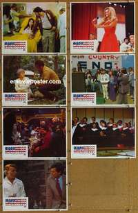 j144 NASHVILLE 7 int'l movie lobby cards '75 Robert Altman, Carradine