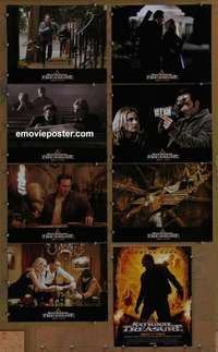 j312 NATIONAL TREASURE 8 movie lobby cards '04 Nicholas Cage, Kruger