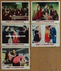 h824 NIGHT OF THE QUARTER MOON 5 movie lobby cards '59 Julie London