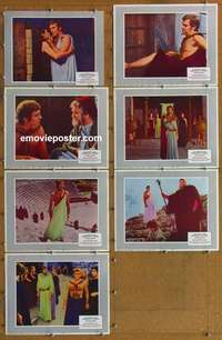 j148 OEDIPUS THE KING 7 movie lobby cards '68 Orson Welles, Plummer