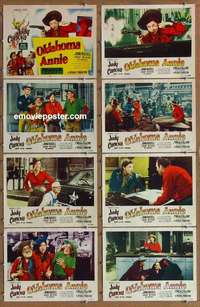 j317 OKLAHOMA ANNIE 8 movie lobby cards '51 cowgirl Judy Canova!