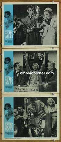 h503 ONE MAN'S WAY 3 movie lobby cards '64 Norman Vincent Peale bio!