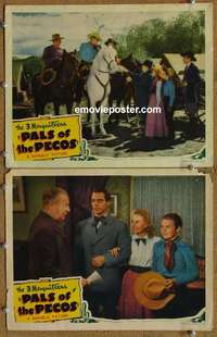 h240 PALS OF THE PECOS 2 movie lobby cards '41 Three Mesquiteers!