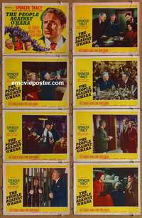 j325 PEOPLE AGAINST O'HARA 8 movie lobby cards '51 Spencer Tracy