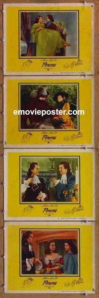 h733 WICKED LADY 4 Spanish/US movie lobby cards '45 Mason, Lockwood