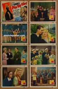 j326 PIN UP GIRL 8 movie lobby cards '44 Betty Grable, Joe E. Brown