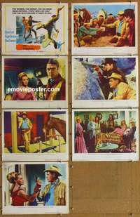 j117 LAST CHALLENGE 7 movie lobby cards '67 Pistolero of Red River!