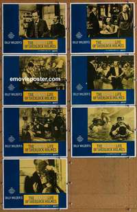 j161 PRIVATE LIFE OF SHERLOCK HOLMES 7 movie lobby cards '71 Wilder