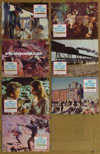 j162 PROFESSIONALS 7 movie lobby cards '66 Burt Lancaster, Lee Marvin