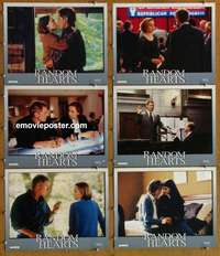 h975 RANDOM HEARTS 6 movie lobby cards '99 Harrison Ford, Pollack