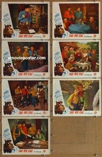 j190 STARS OVER TEXAS 7 movie lobby cards '46 Eddie Dean & Flash!