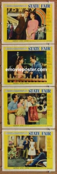 h707 STATE FAIR 4 movie lobby cards '62 Pat Boone, Bobby Darin