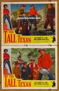 h334 TALL TEXAN 2 movie lobby cards '53 Lloyd Bridges, Marie Windsor