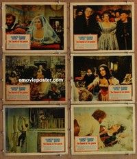 j002 TAMING OF THE SHREW 6 movie lobby cards '67 Liz Taylor, Burton