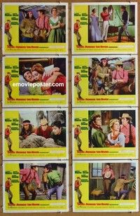 j342 TEXAS ACROSS THE RIVER 8 movie lobby cards '66 Dean Martin