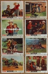 j343 TEXAS CITY 8 movie lobby cards '52 Johnny Mack Brown, Ellison