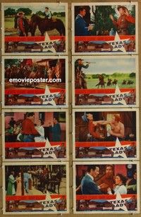 j344 TEXAS LADY 8 movie lobby cards '55 Claudette Colbert, Sullivan