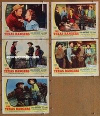 h849 TEXAS RANGERS 5 movie lobby cards '51 George Montgomery