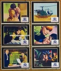 j007 THEY CAME TO ROB LAS VEGAS 6 movie lobby cards '68 Lockwood