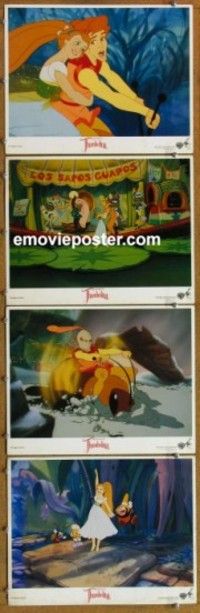 h716 THUMBELINA 4 movie lobby cards '94 Don Bluth animation!